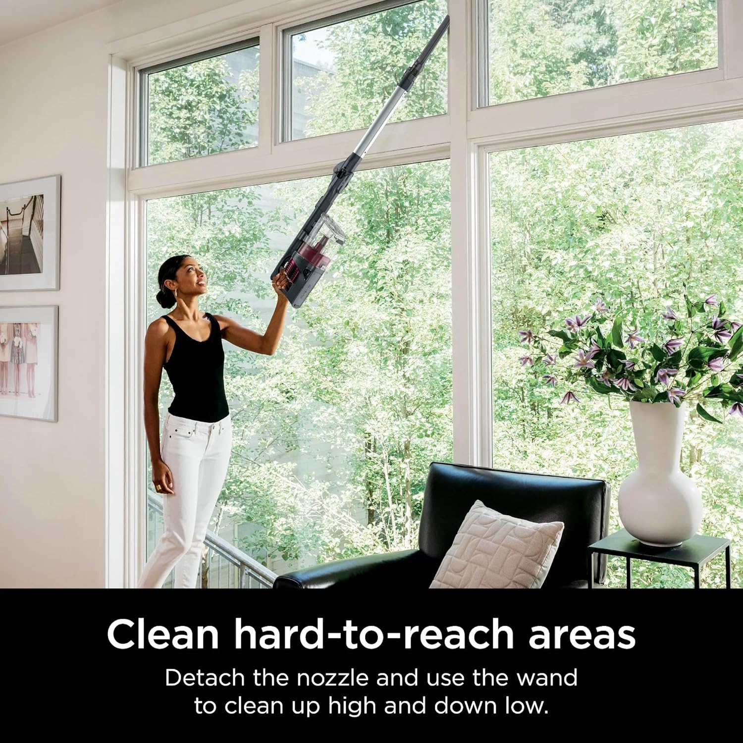 Shark Vertex Cordless Stick Vacuum with DuoClean PowerFins, Lightweight, Pet Hair, HEPA, 60 Min Run Time - Certified Refurbished