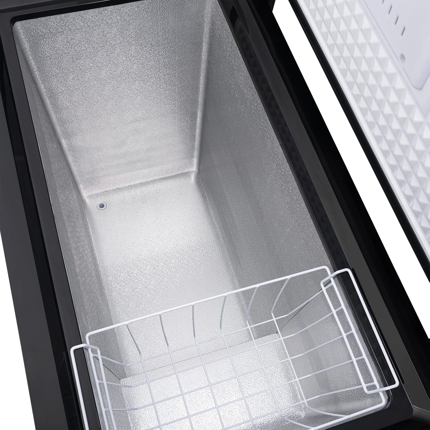 Newair Compact Chest Freezer with Temperature Control, 6.7 Cu. Ft., Black - Certified Refurbished