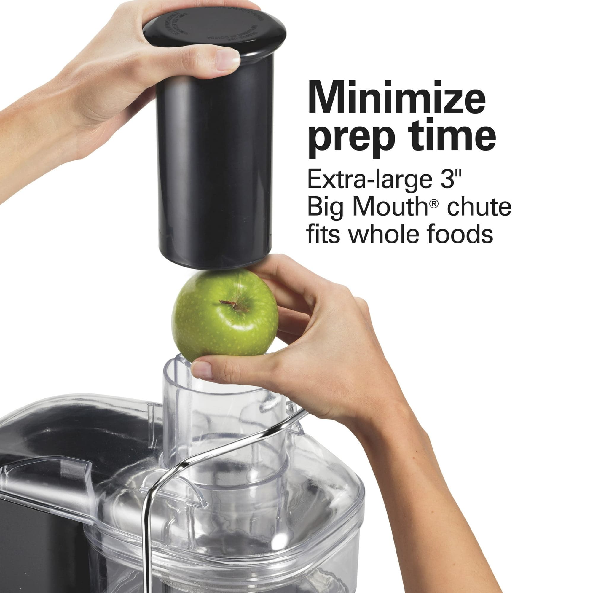 Hamilton Beach Easy Clean Juicer, Juice Extractor, Big Mouth Chute - Certified Refurbished