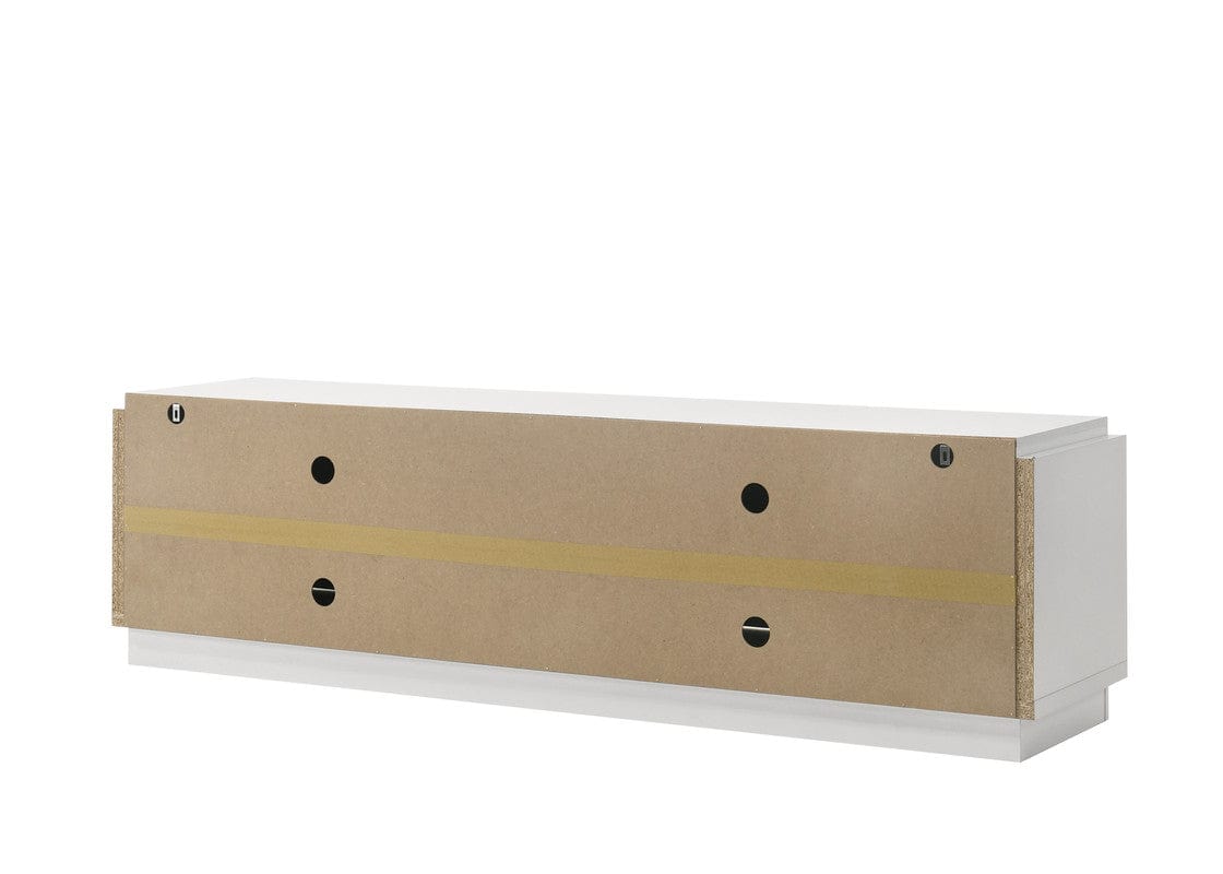 Willow & Hearth Palmer 70"W White 4-Door TV Stand