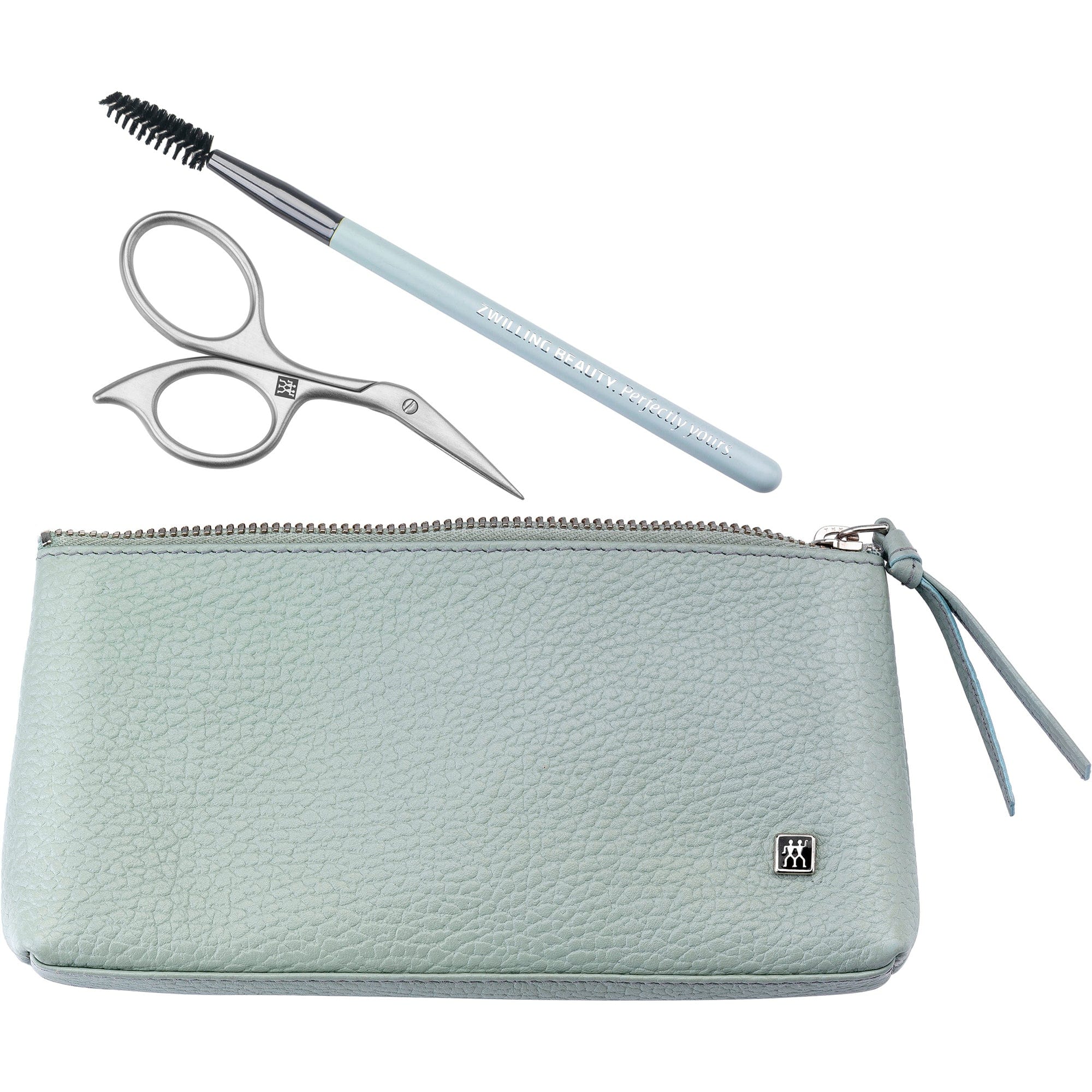 Zwilling Beauty Twinox 3-pc Eyebrow Mint Leather Set