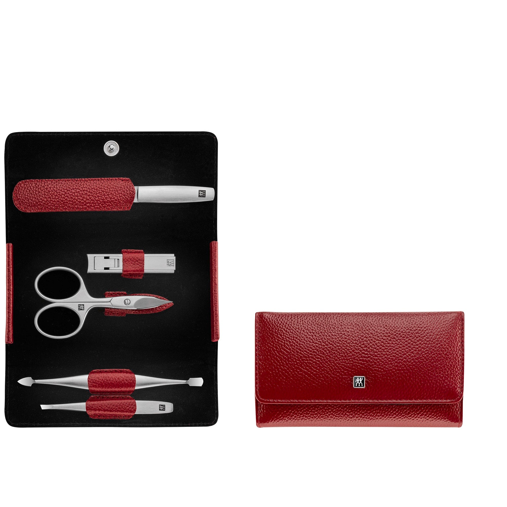 Zwilling Beauty Twinox 6-pc Manicure Set with Red Leather Case