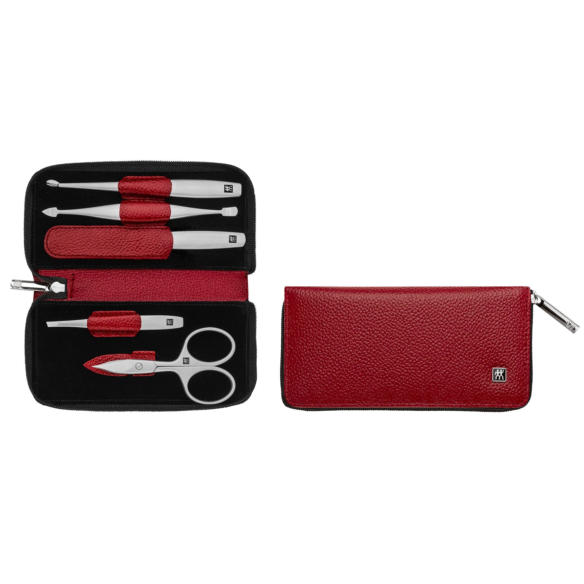 Zwilling Beauty Twinox 6-pc Manicure Set with Red Leather Case