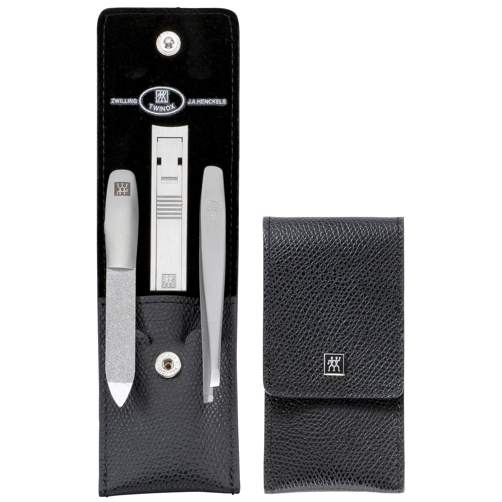 Zwilling Beauty Twinox 4-pc Manicure Set with Black Leather Case