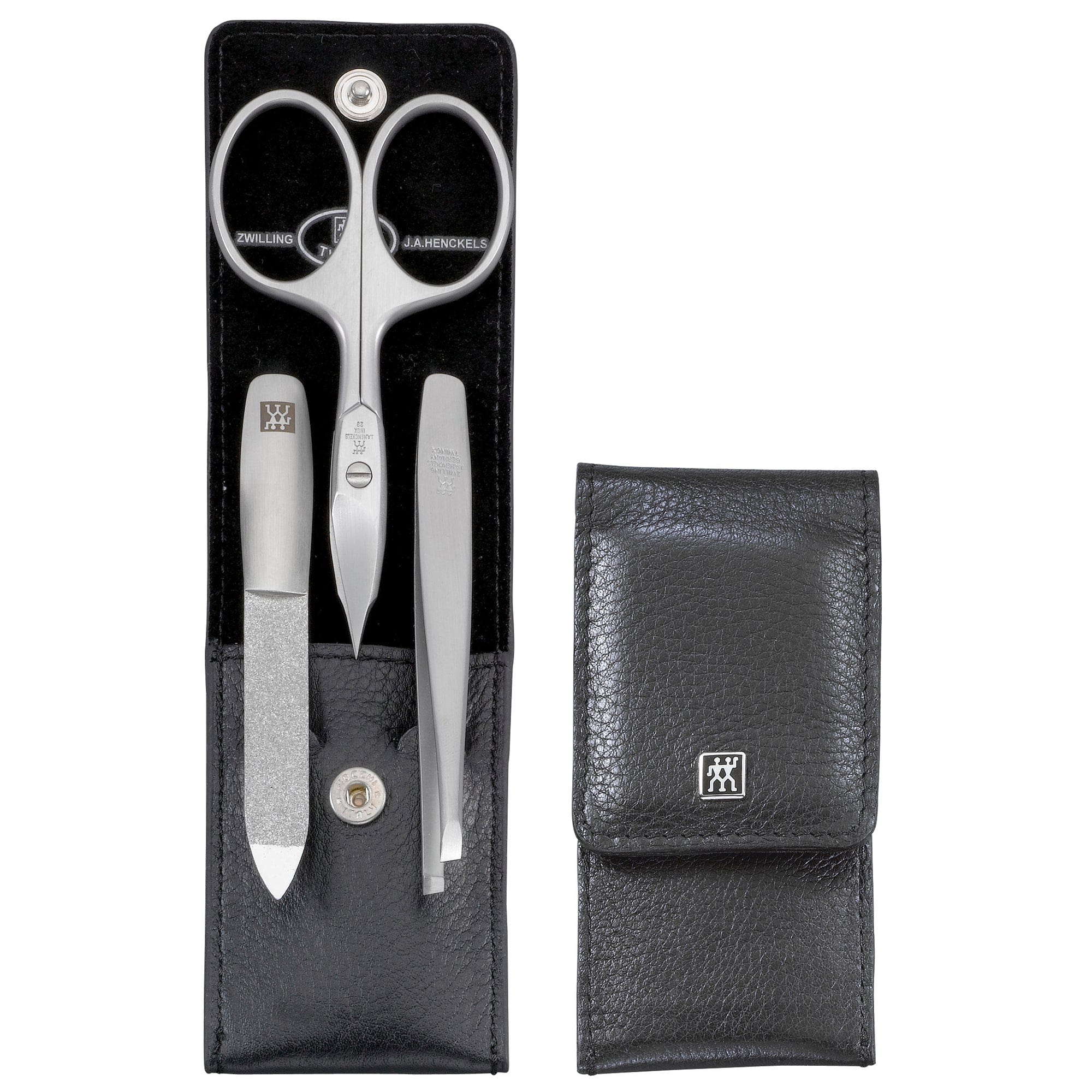 Zwilling Beauty Twinox 4-pc Manicure Set with Black Leather Case