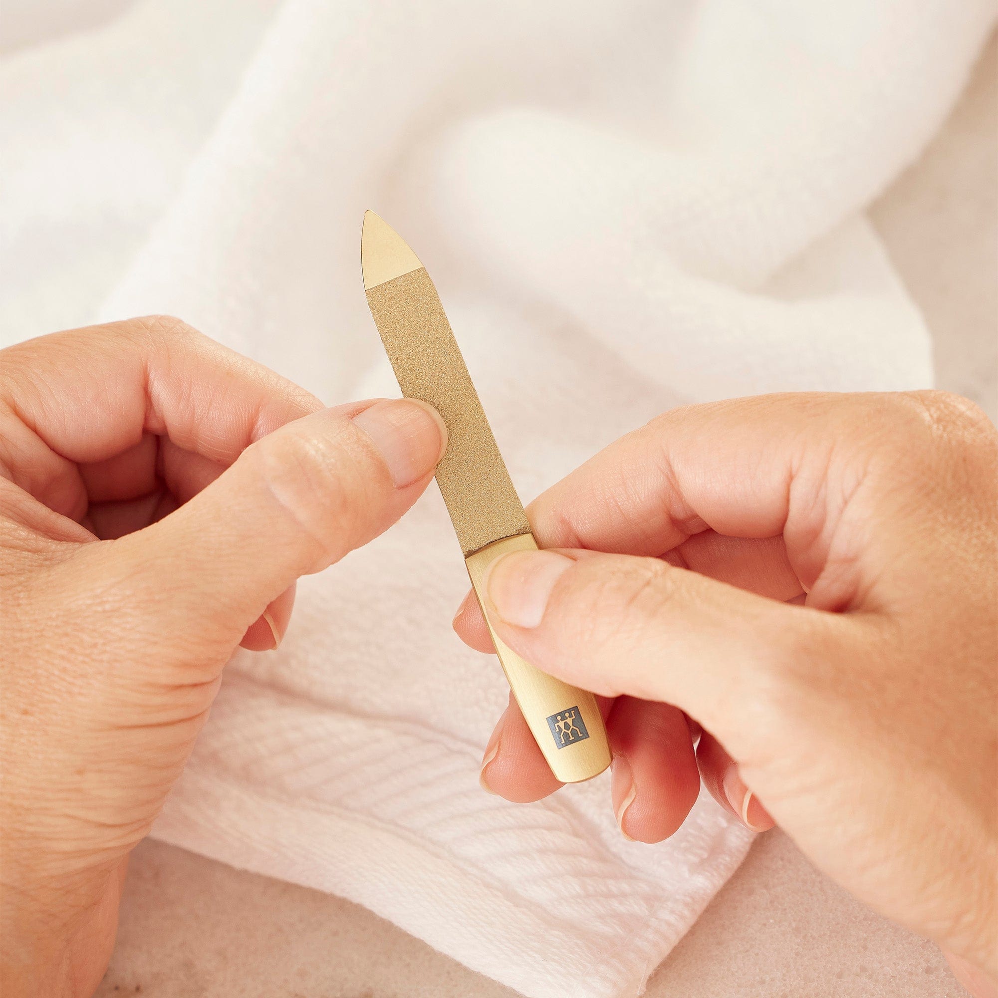 Zwilling Beauty Twinox 4-pc Gold Manicure Set with Black Leather Case