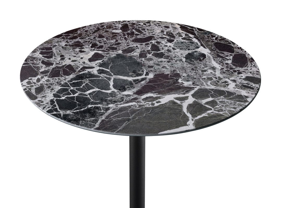 Willow & Hearth Orbit 15.5"W End Table with Height Adjustable Black Marble Textured Top