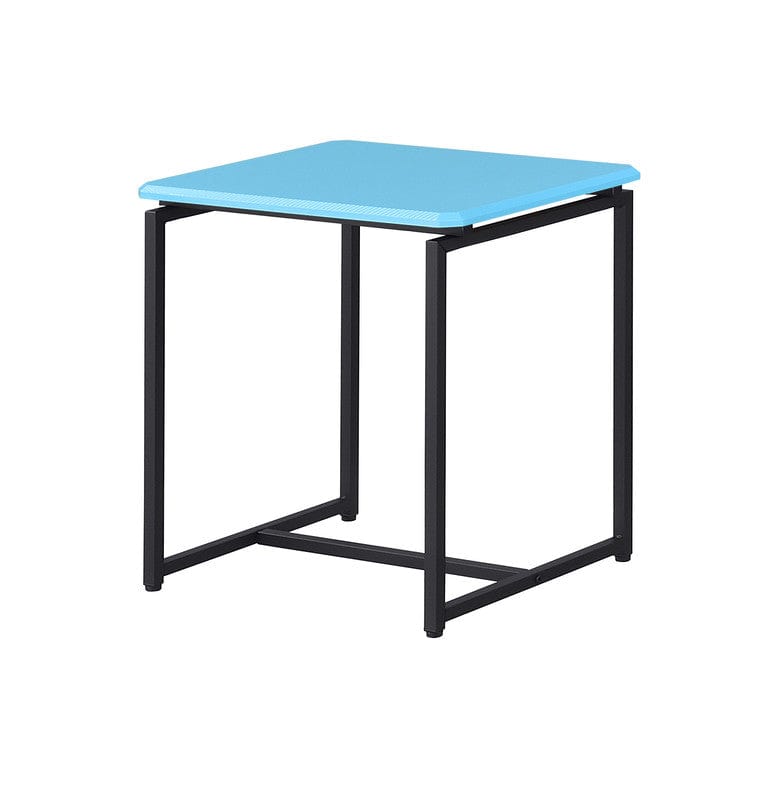 Willow & Hearth GT 3 Piece Blue Carbon Fiber Wrap 39.5"W Coffee Table and End Table Set