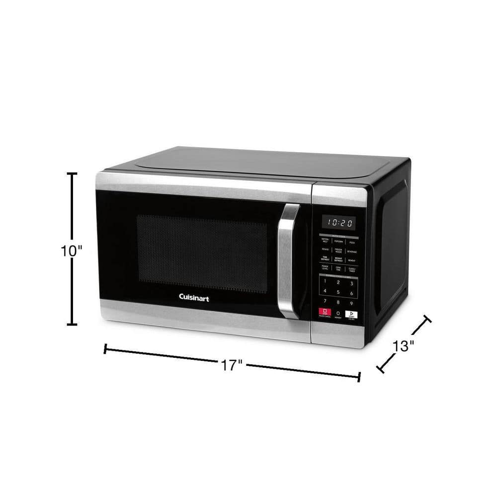 Cuisinart Stainless Steel Microwave Oven, Black Stainless - Certified Refurbished