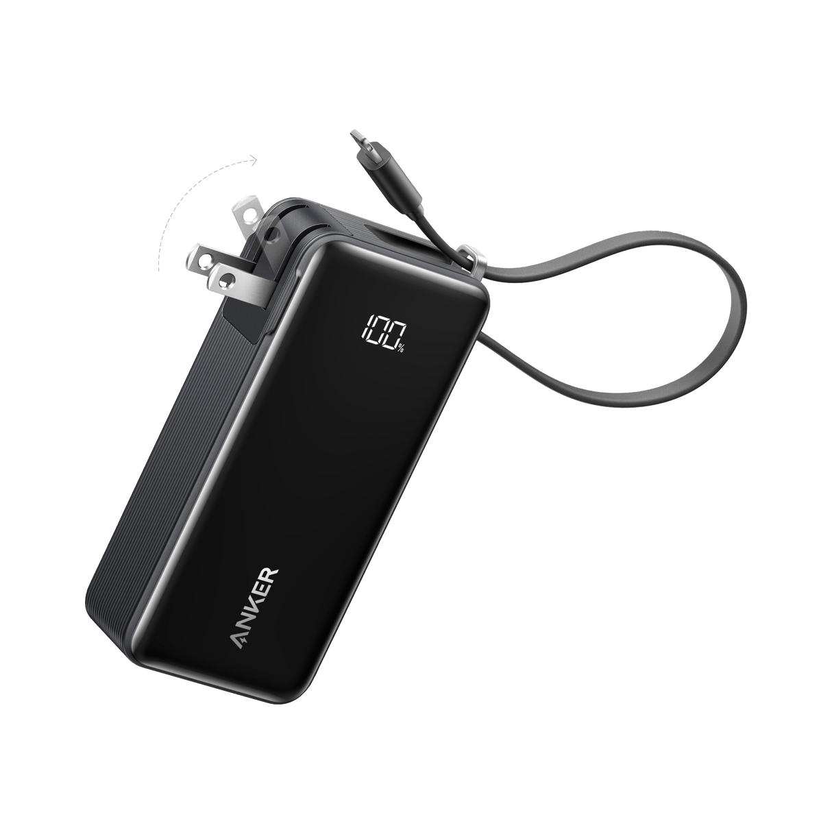 Anker Power Bank (10K, Fusion, Built-In Cable)
