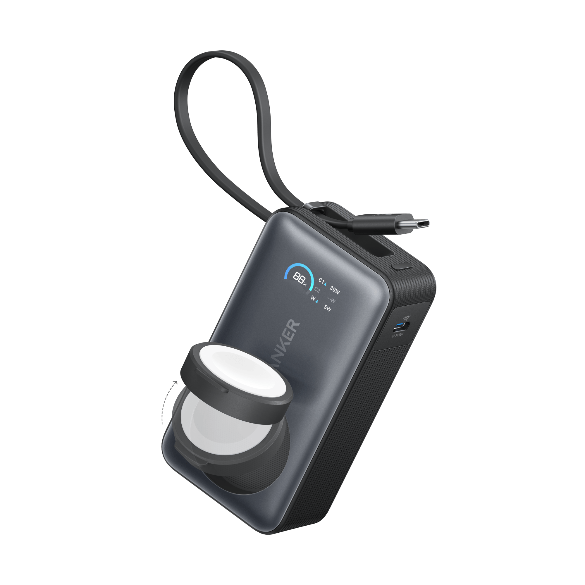 Anker MagGo Power Bank (10K, 35W, For Apple Watch)