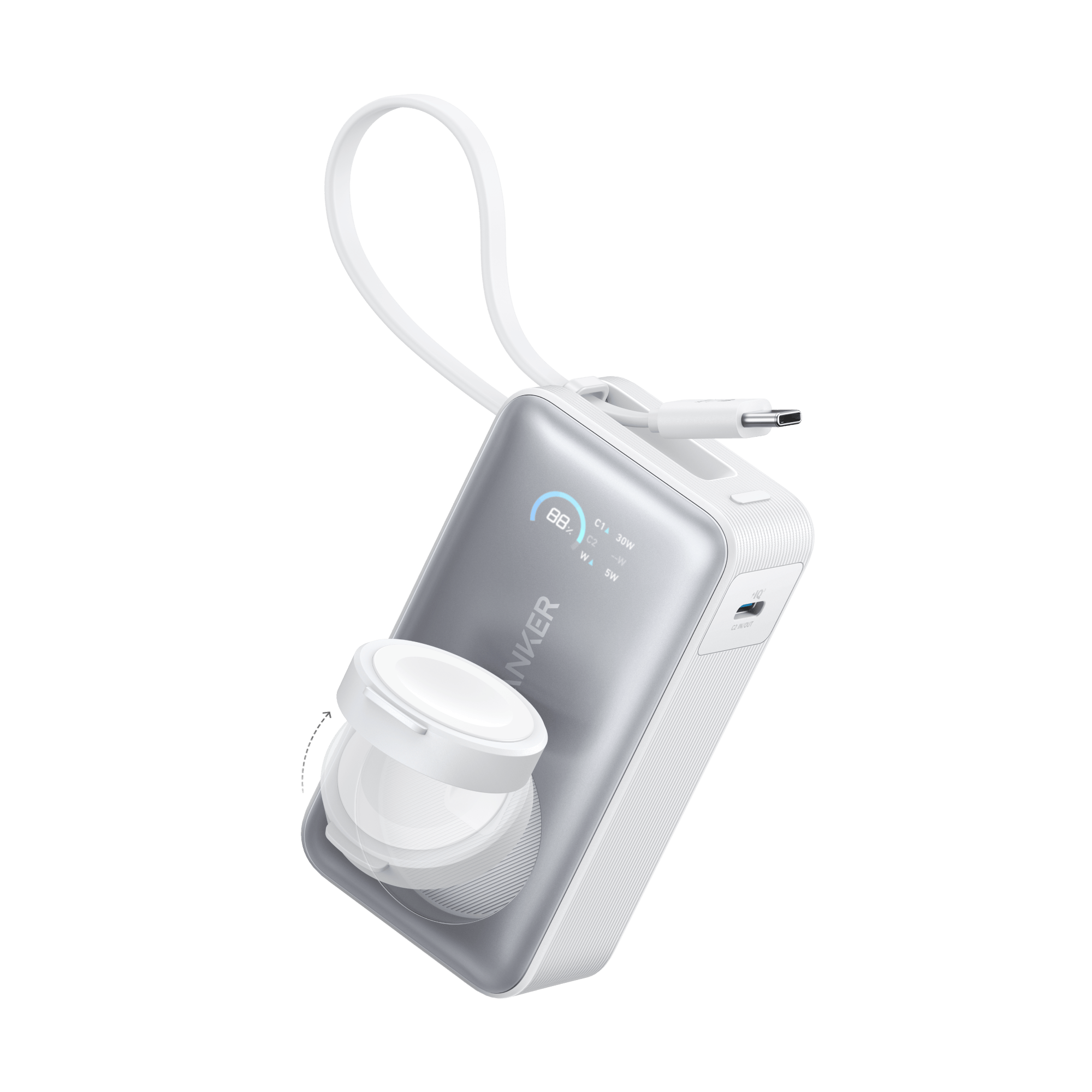 Anker MagGo Power Bank (10K, 35W, For Apple Watch)