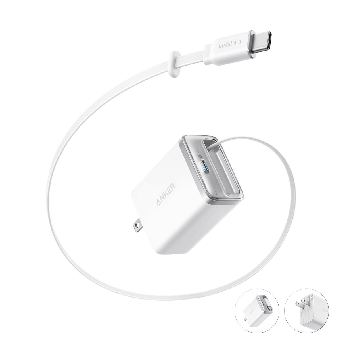 Anker Nano Charger (35W, Built-In Retractable USB-C Cable)