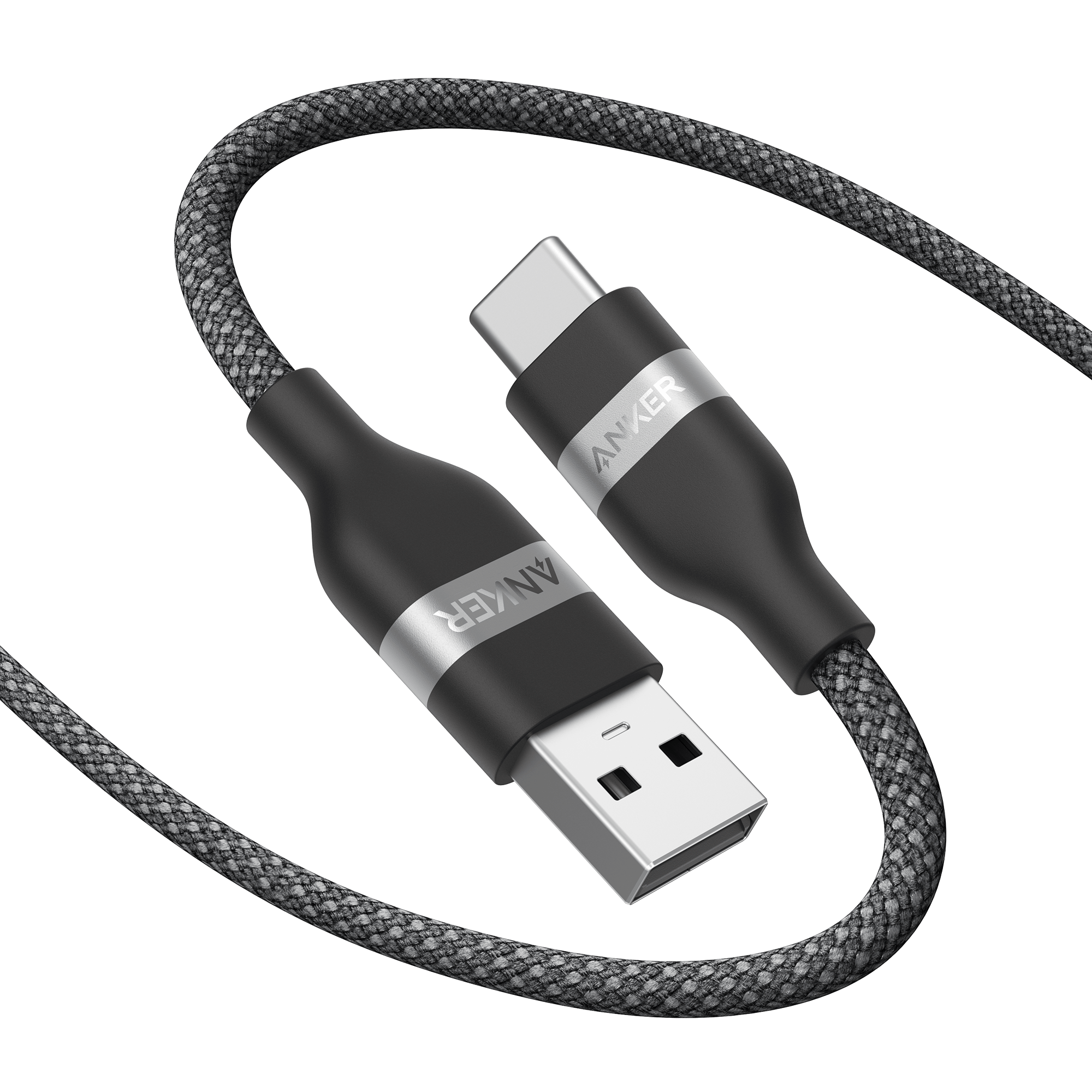 Anker USB-A to USB-C Cable (3 ft/6 ft, Upcycled-Braided)