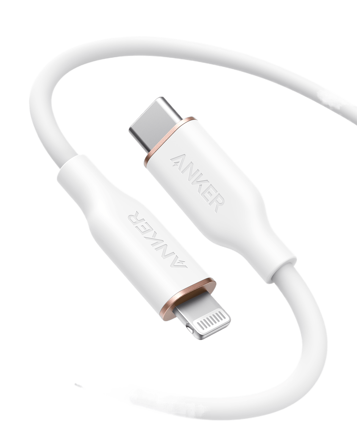 Anker <b>641</b> USB-C to Lightning Cable (Flow, 3 ft Silicone)
