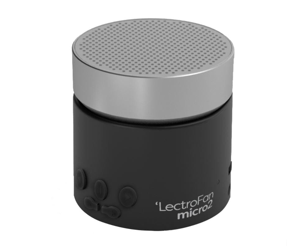 Lectrofan Micro2 Sleep Sound Machine & Bluetooth Speaker with Fan Sounds White Noise & Ocean Sounds for Sleep & Sound Masking Black - Certified Refurbished