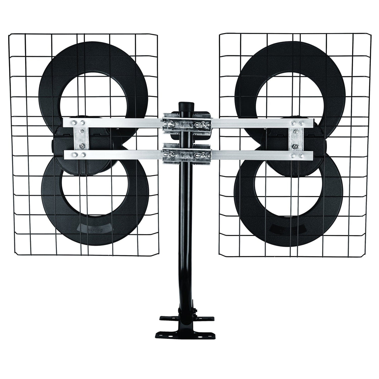Antennas Direct ClearStream 4 UHF Indoor Outdoor TV Antenna, Multi-Directional, 70+ Mile Range, 4K 8K UHD, NEXTGEN TV - with 20-In. Mast, Reflectors