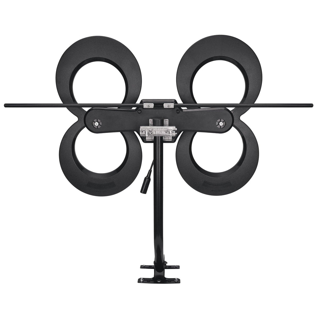 Antennas Direct ClearStream 4MAX HDTV Complete Indoor/Outdoor Multi-Directional TV Antenna with 70+ Mile Range, Cable, Mast, Amplifier, and Splitter