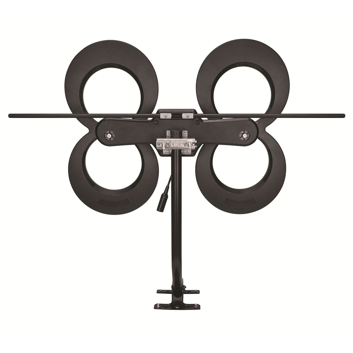 Antennas Direct ClearStream 4MAX Indoor/Outdoor Multi-Directional TV Antenna with 70+ Mile Range, UHD 4K, NEXTGEN TV, 20-In. Mast