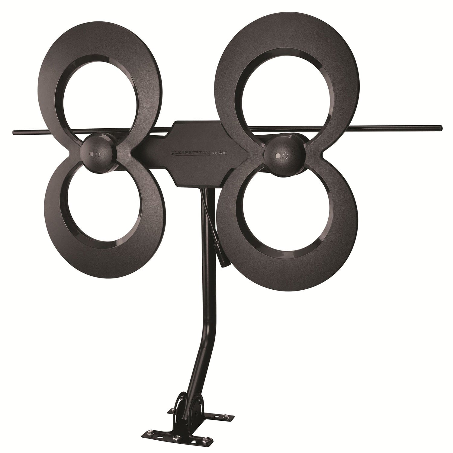 Antennas Direct ClearStream 4MAX Indoor/Outdoor Multi-Directional TV Antenna with 70+ Mile Range, UHD 4K, NEXTGEN TV, 20-In. Mast