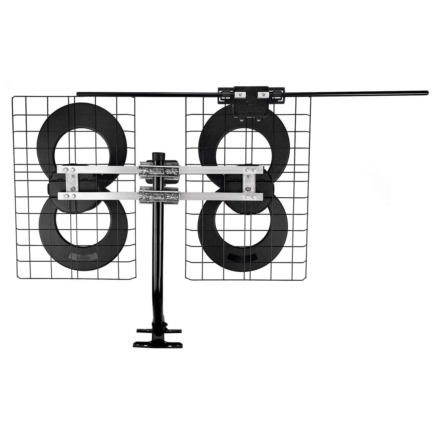 Antennas Direct ClearStream 4V Indoor Outdoor TV Antenna, UHF VHF, Multi-Directional, 70+ Mile Range, 4K 8K UHD, NEXTGEN TV - with 20-In. Mast