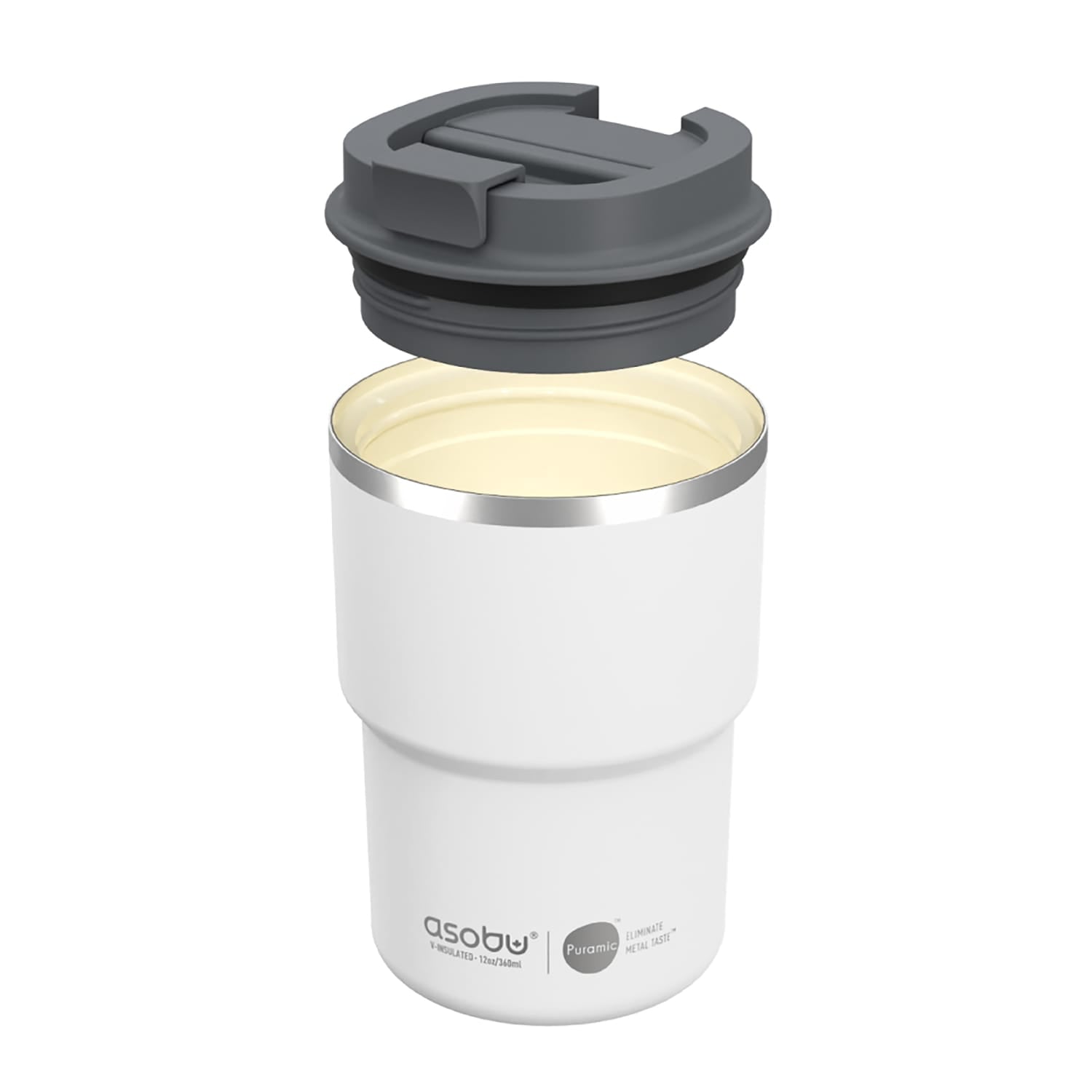 Asobu 12-Oz. Coffee Express Insulated Travel Mug, White