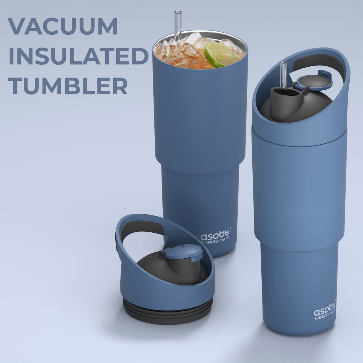 Asobu 32-Oz. Cosmic Insulated Water Bottle, Slate Gray