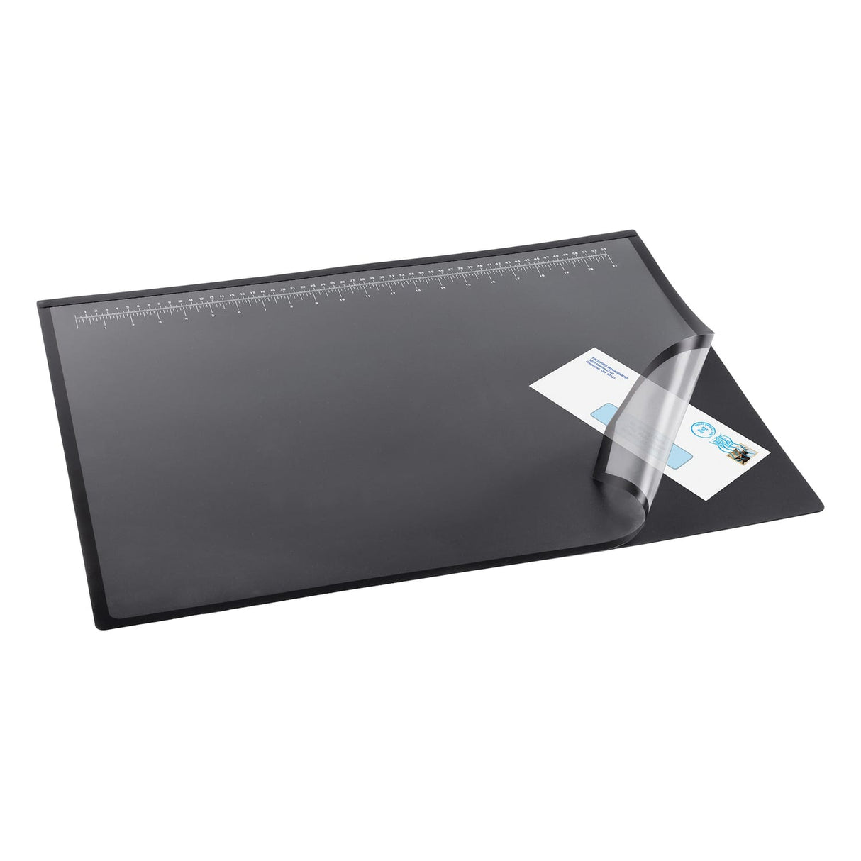 Artistic Double-Layer Desk Pad, 24-In. x 19-In., with Nonglare Surface, Black