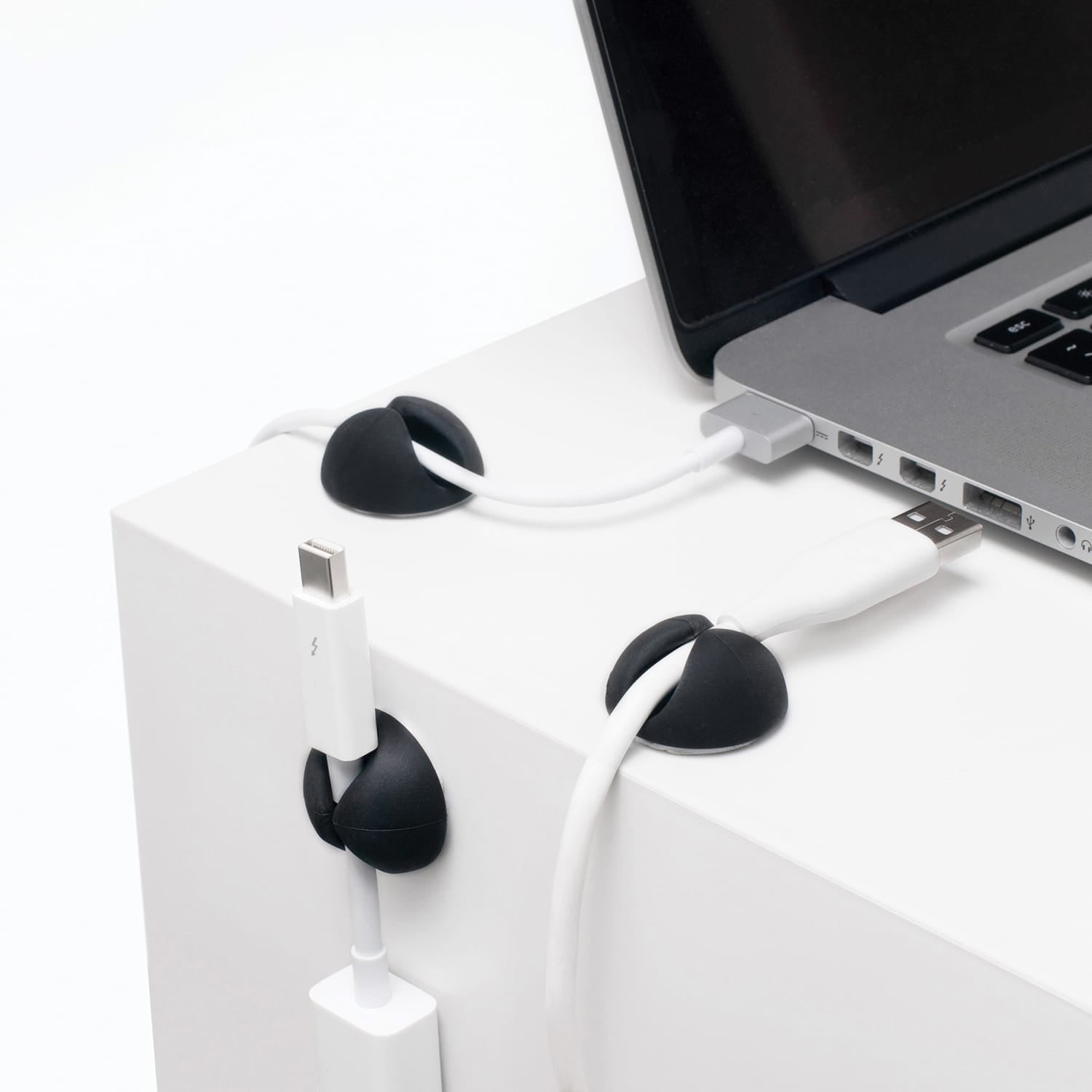 Bluelounge CableDrop Multipurpose Cable Clips, 6 Pack