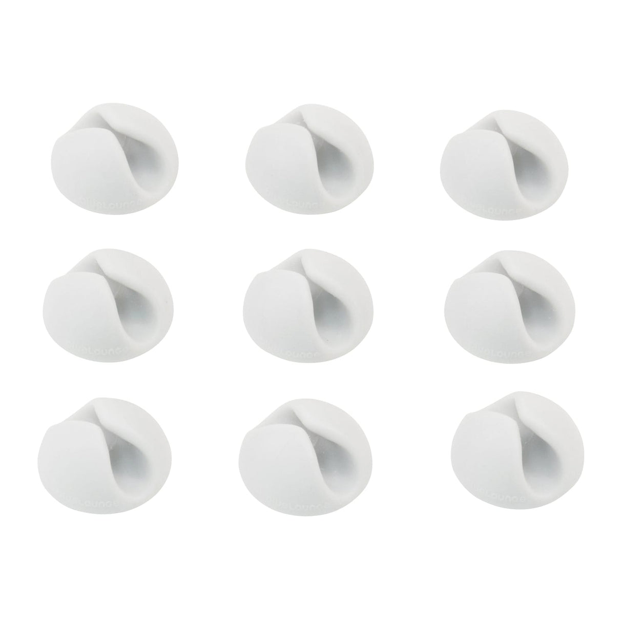 Bluelounge CableDrop Mini Cable Routing Clip, BLUCDM, 9 Pack, White