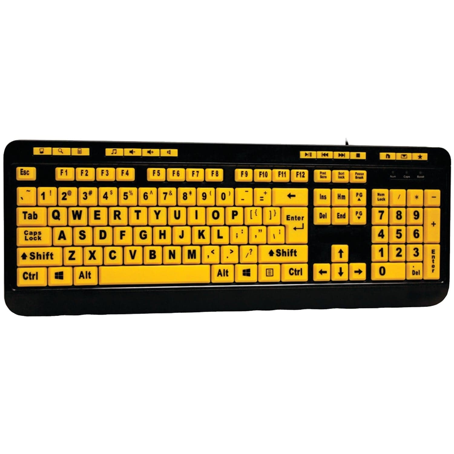 Adesso EasyTouch 132 Luminous Large-Print Desktop Keyboard