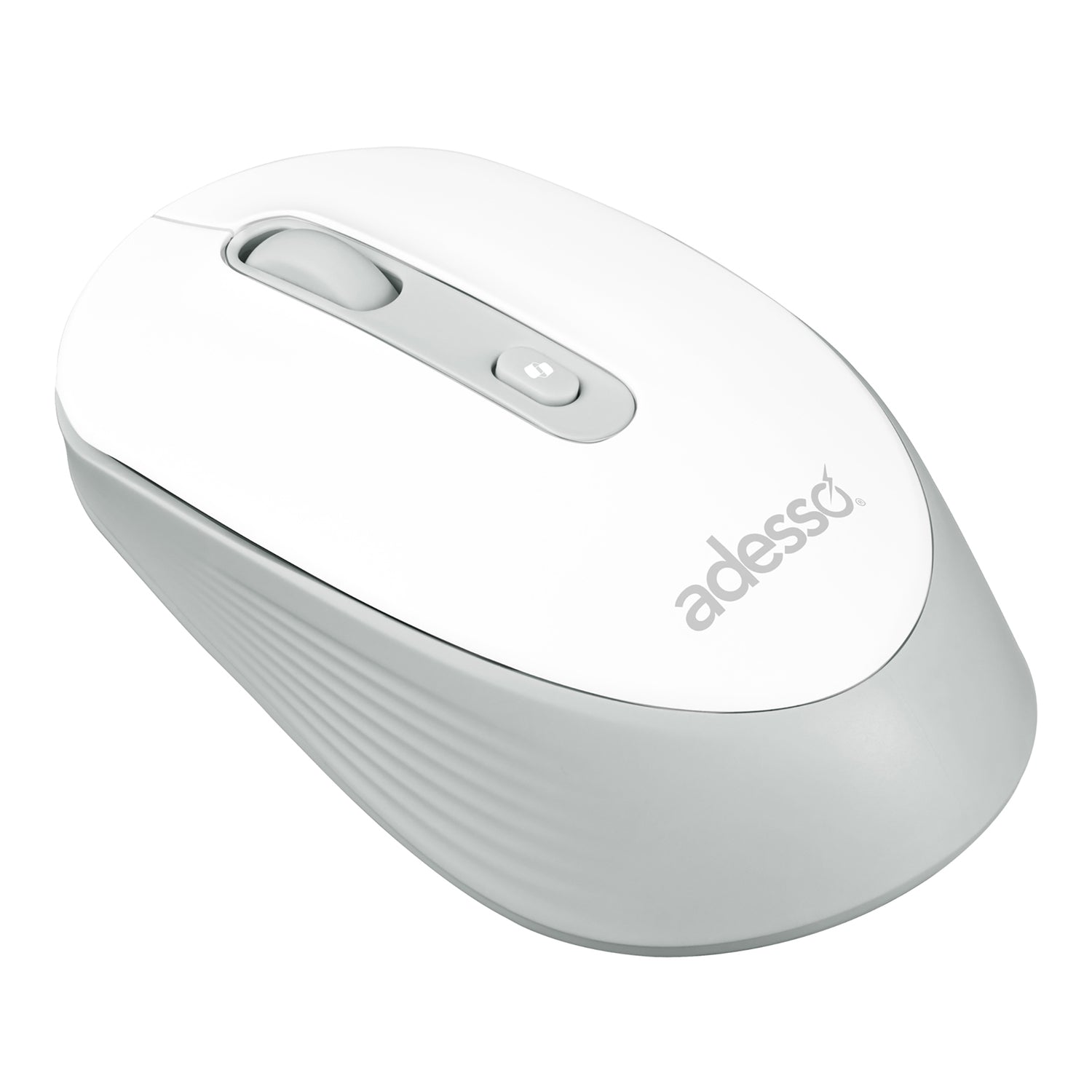 Adesso iMouse A30 Wireless Computer Mouse with AI Copilot Button, 4 Buttons, 1200 DPI, for PC and Mac, White