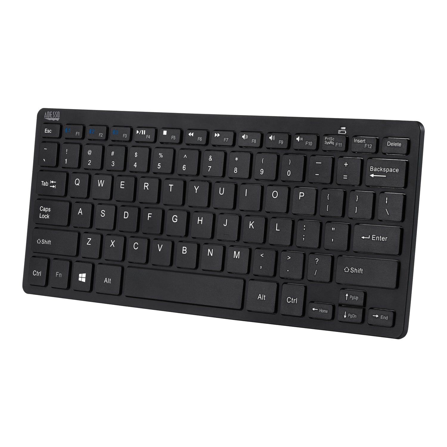 Adesso Bluetooth SlimTouch Computer Keyboard with Scissor Switches, for Windows, Mini