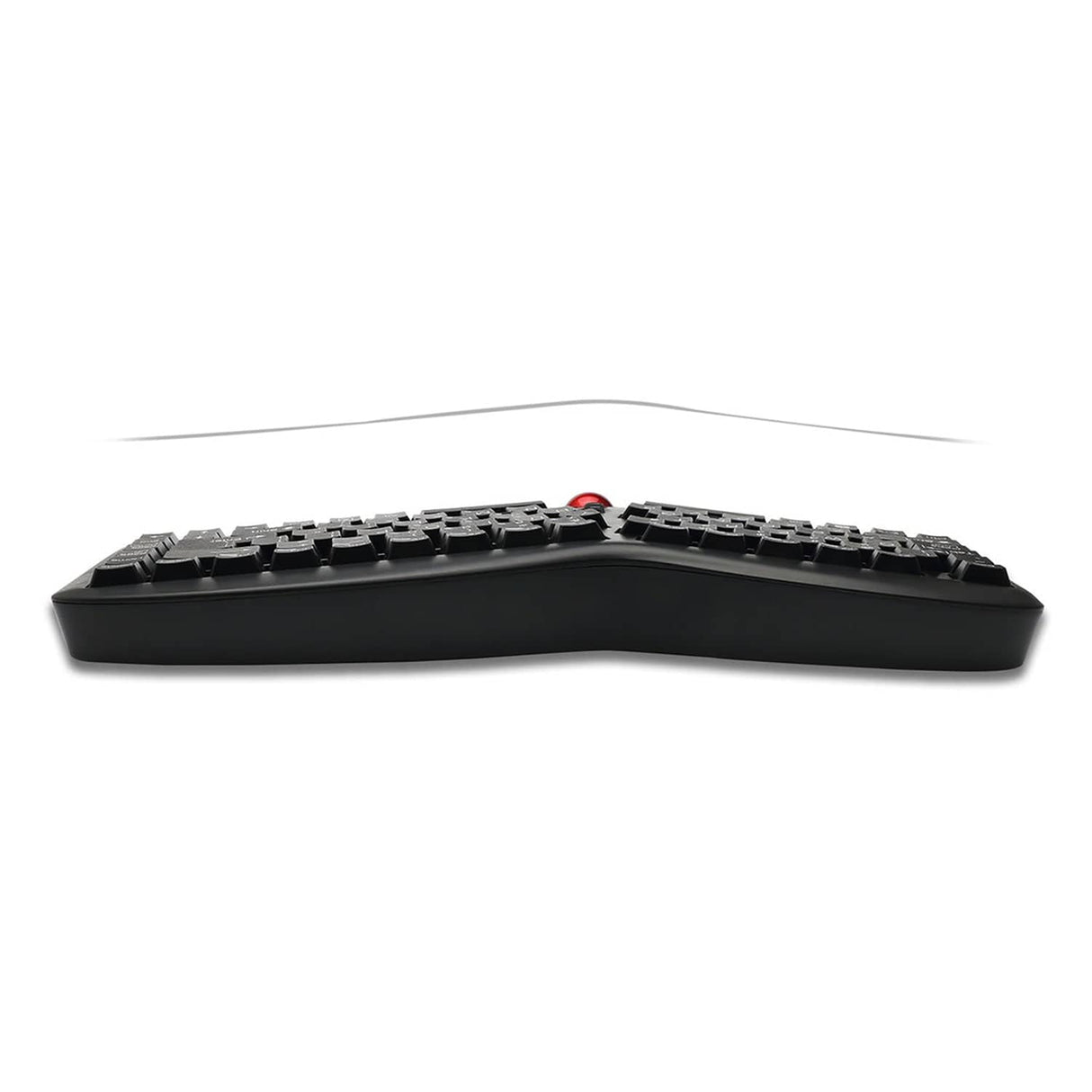 Adesso 2.4-GHz Wireless TruForm Ergonomic Computer Keyboard with Trackball, for Windows, Mini