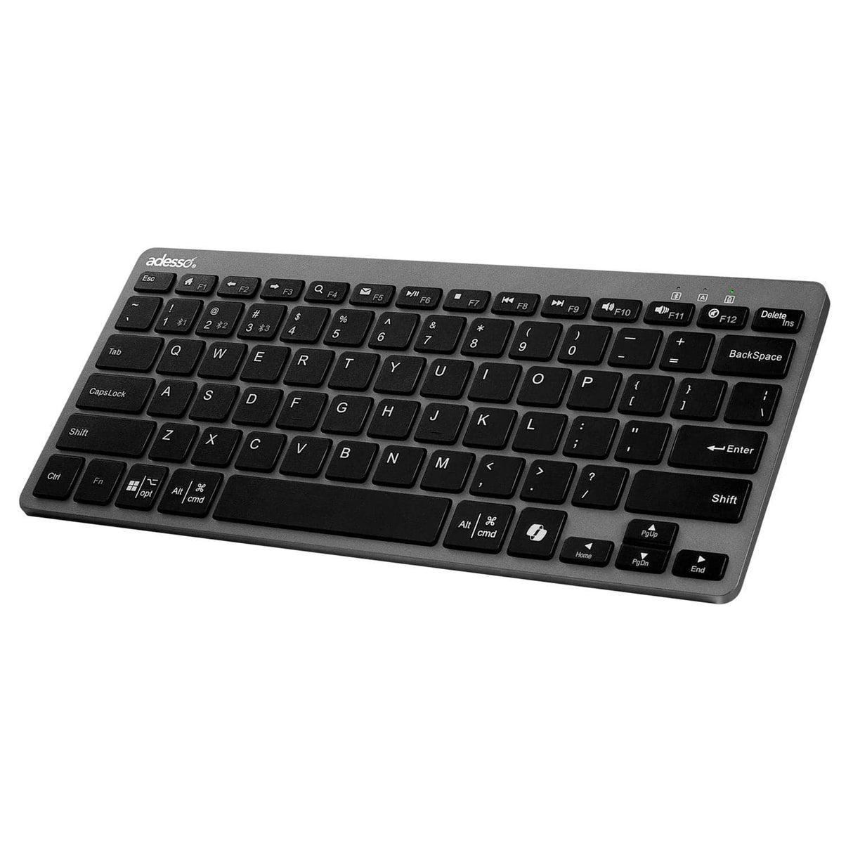 Adesso EasyTouch 7000 Bluetooth Multi-Device Keyboard with AI Copilot Hotkey and Multi-OS Support, Compact, Black