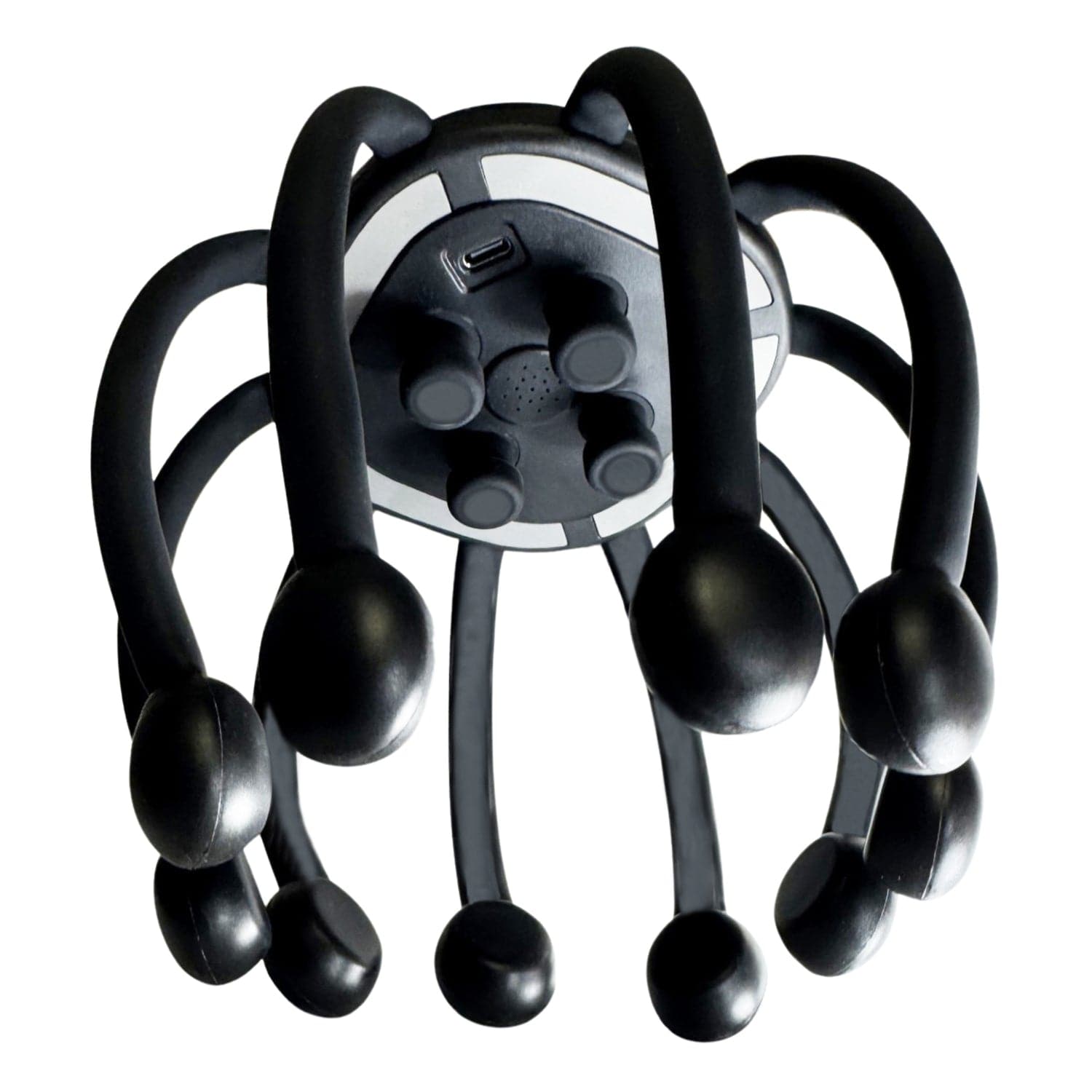 Azpen Head/Scalp Massager with 14 Massaging Nodes, 5 Vibrating Modes, 360° Coverage, and Bluetooth Speaker, Rechargeable, up to 8-Hour Battery Life