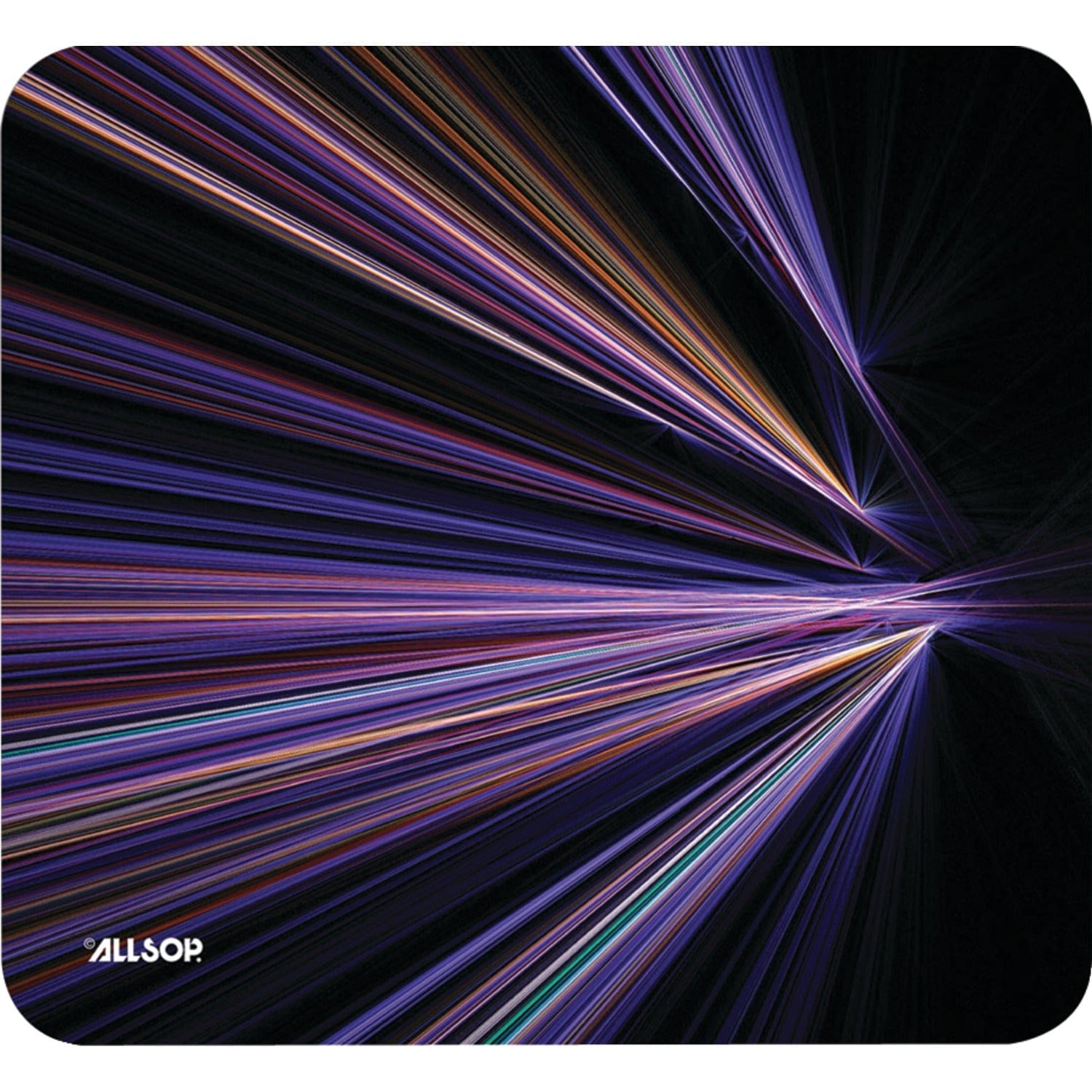Allsop NatureSmart Mouse Pad, Tech Purple Stripes