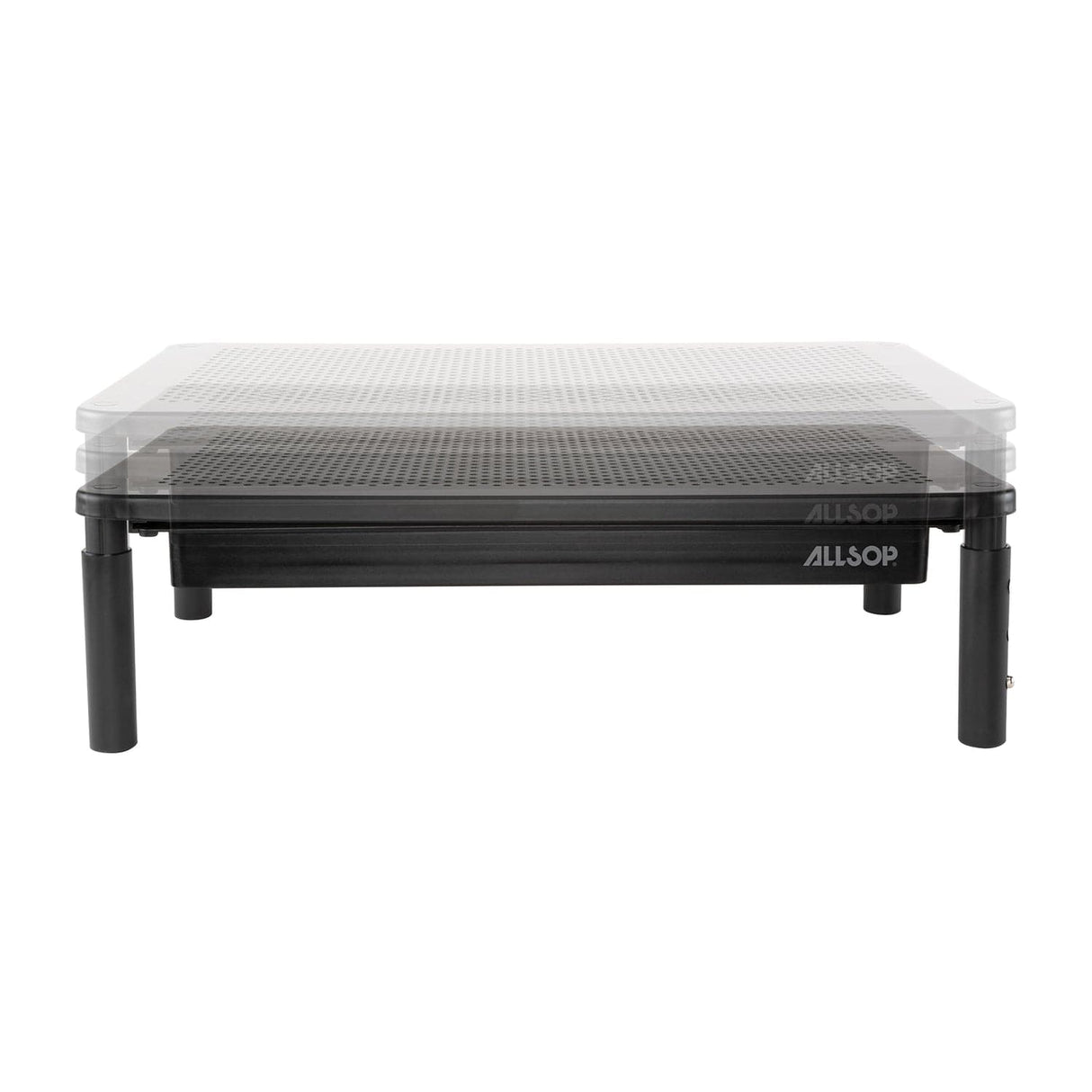 Allsop Metal Art Tri-Level Adjustable-Height Monitor Stand with Drawer