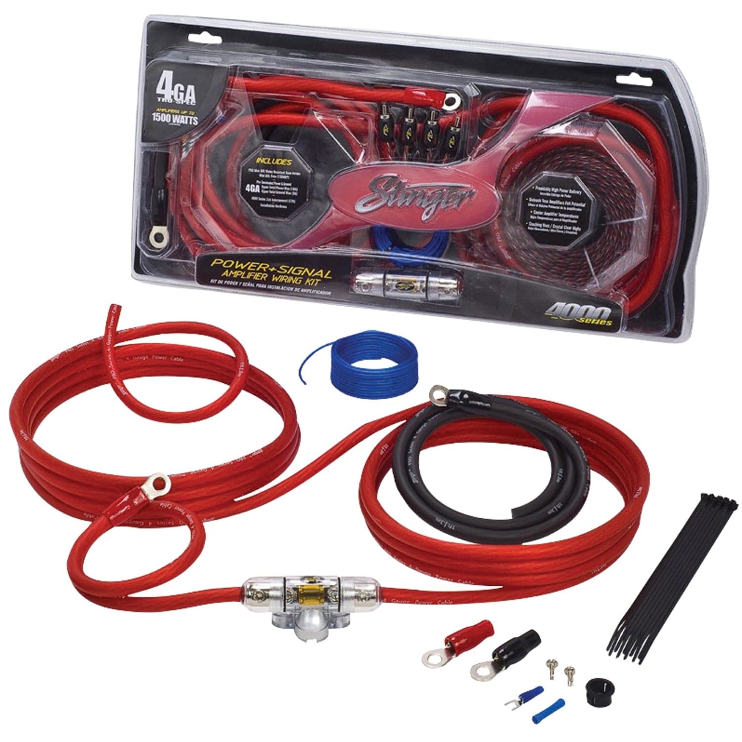 Stinger 4000 Series 4-Gauge Power & Signal Wiring Kit