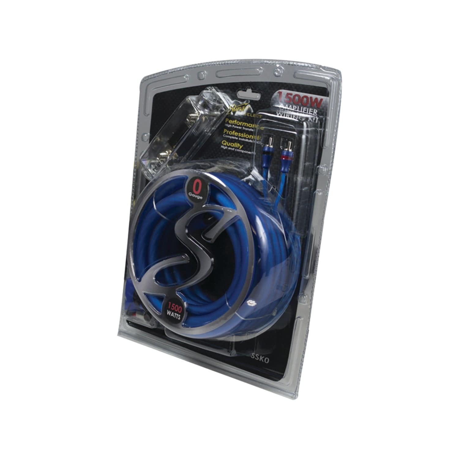 Stinger Select Series 1/0-Gauge 1500-Watt Amp Wiring Kit with Ultra-Flexible Copper-Clad Aluminum Cables