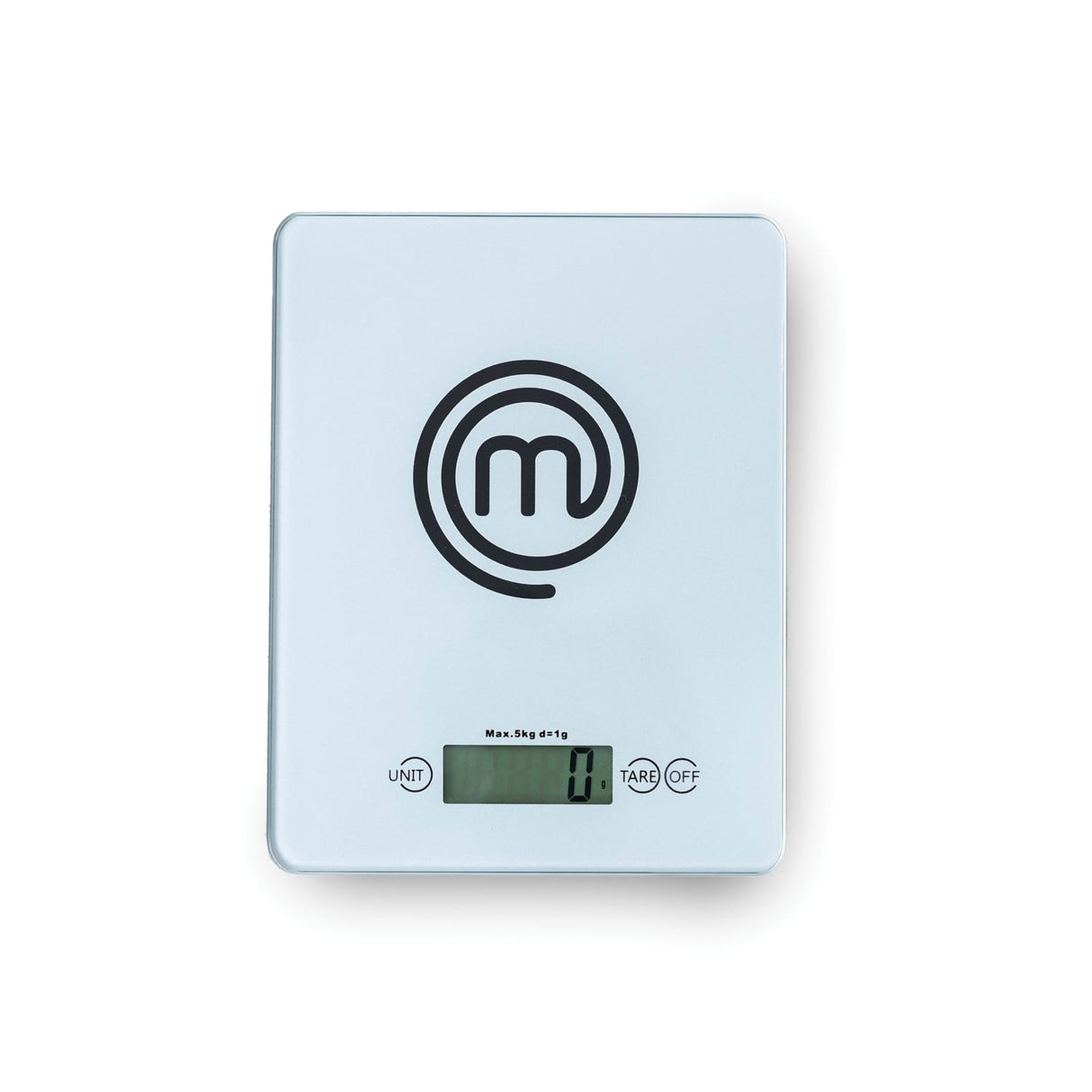 MasterChef 11-Lb. Tempered Glass Digital Kitchen Scale, Silver