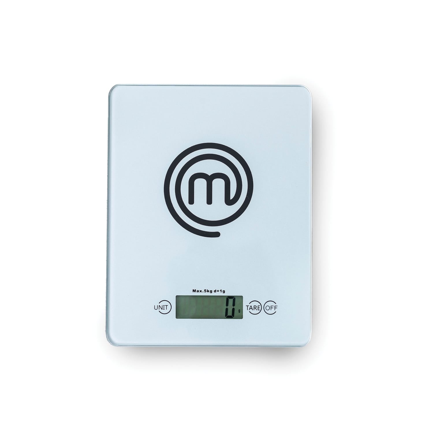 MasterChef 11-Lb. Tempered Glass Digital Kitchen Scale, Silver