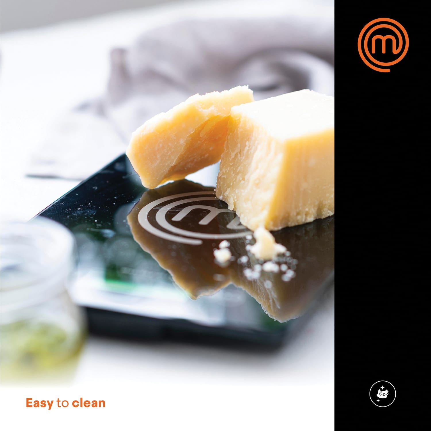 MasterChef 11-Lb. Tempered Glass Digital Kitchen Scale, Black