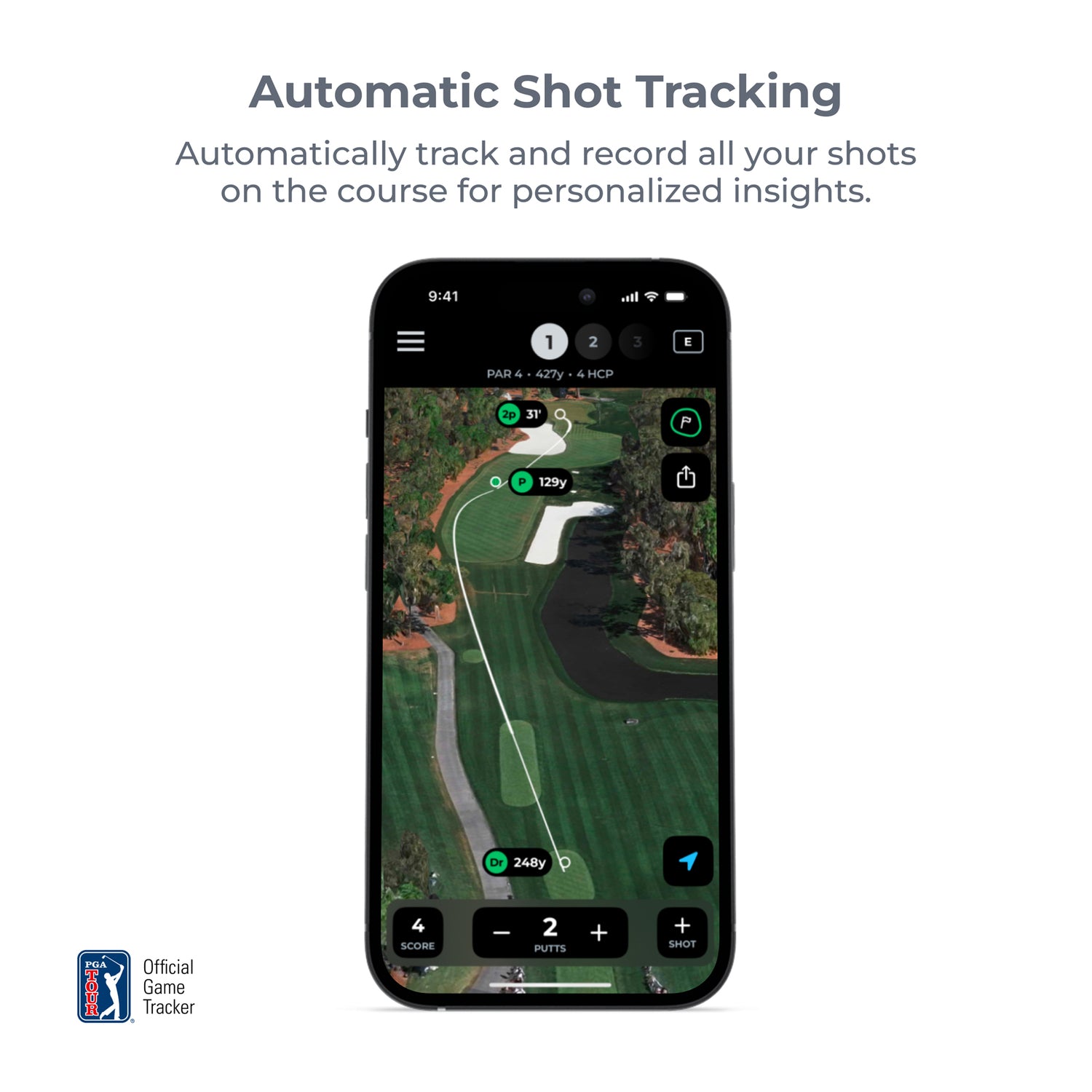 Arccos Gen 4 Smart Sensor Golf Game Tracking System, Black/Smoke