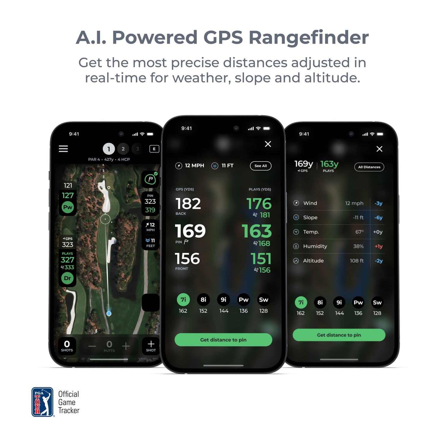 Arccos Gen 4 Smart Sensor Golf Game Tracking System, Black/Smoke