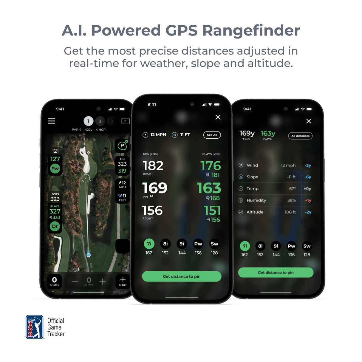 Arccos Gen 4 Smart Sensor Golf Game Tracking System, Black/Smoke