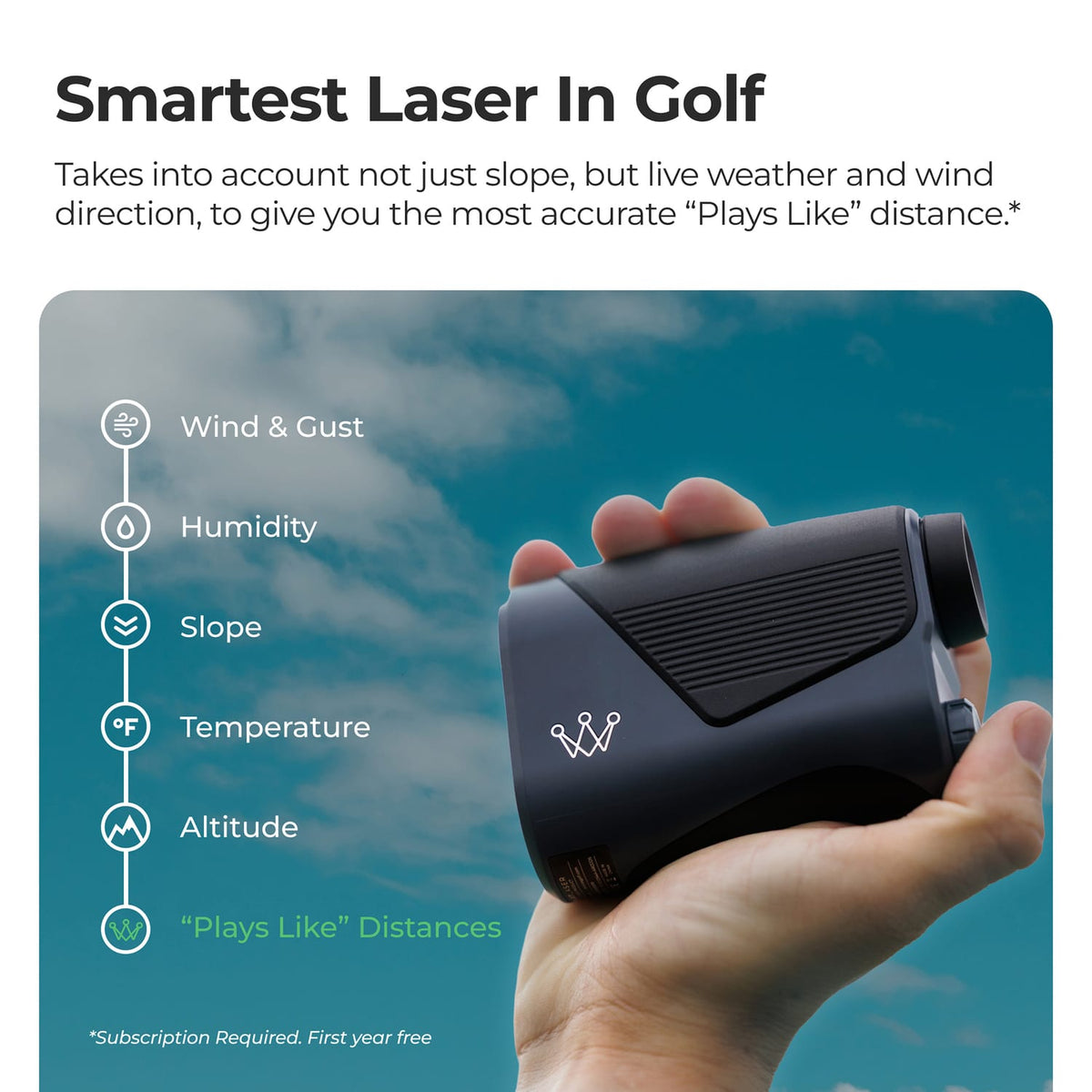 Arccos Smart Laser Rangefinder for Golf
