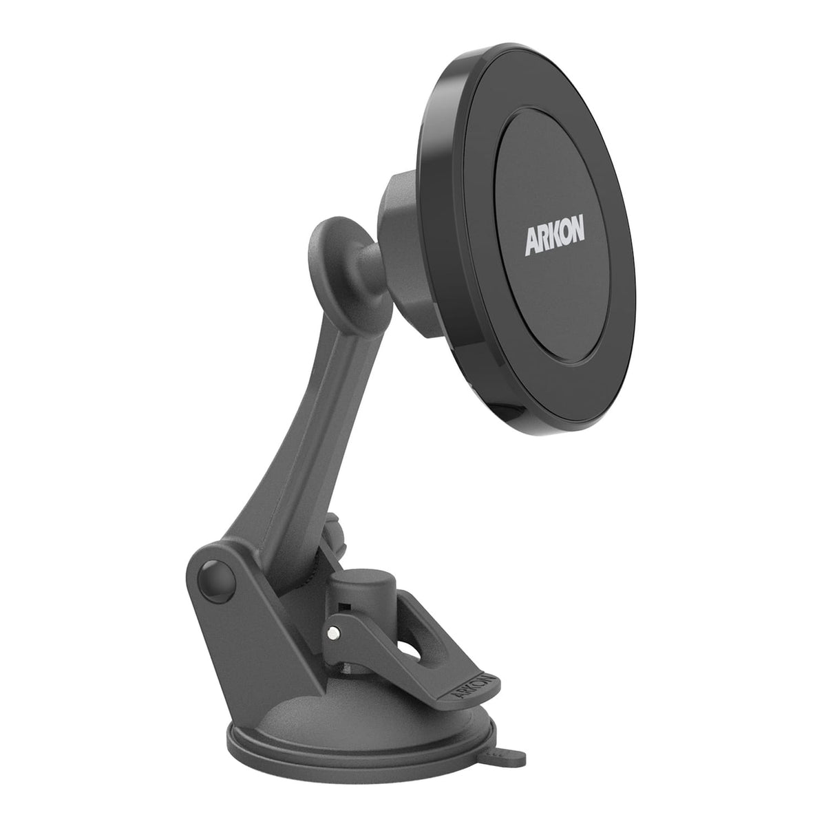 Arkon Mounts Magnetic MagSafe-Compatible Phone Holder with Sticky Suction Mount