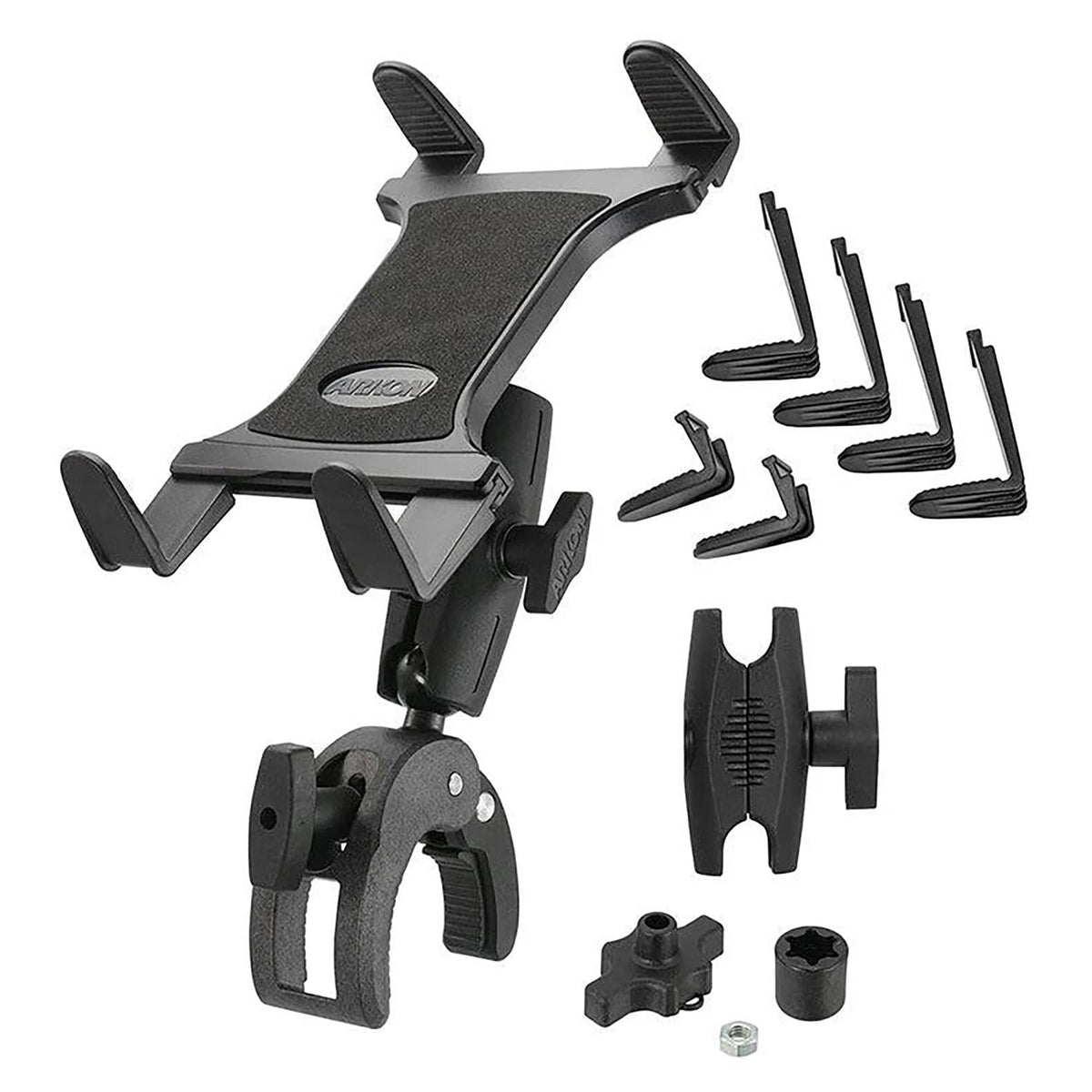 Arkon Mounts Slim-Grip Tablet Holder with Clamp Mount and Security Knob Shaft
