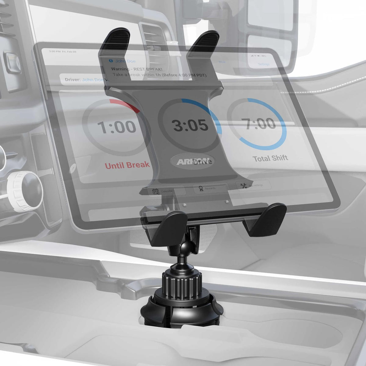 Arkon Mounts Slim-Grip Tablet Holder with Height-Adjustable Desk Stand